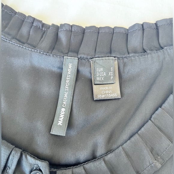 MANGO | Sleeveless Black Satin Mini Dress - Picture 8 of 16